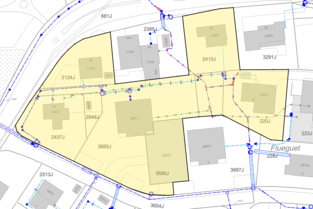 Unterbruch der Wasserlieferung an der Rüti-/Fluhgutstrasse