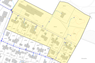 Unterbruch der Wasserlieferung an der Meienhaldenstrasse